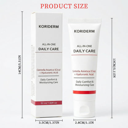 Koriderm Time Reverse Cream – Feuchtigkeitscreme für das Gesicht mit Centella Asiatica, All-in-One Hautpflege für hydratisierte & strahlende Haut, 50 ml