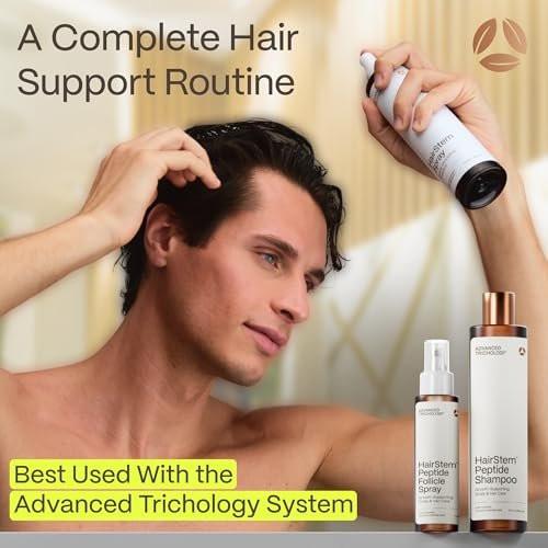 Hairstem™ Peptide Shampoo für Haarwachstum | Peptid-angereichert für voller aussehendes, stärkeres Haar | Kupfertripeptid-1, Biotinoyl- & Acetylpeptide + botanische Nährstoffe