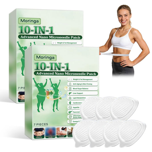 HENGRUNXIN Moringa 10-in-1 Advanced Nano Microdarts Patch 2026 - 7 Patches/Box, Natürliche Hautpflaster für Damen und Herren, Sanfte Formel für alle Hauttypen (2er-Pack)