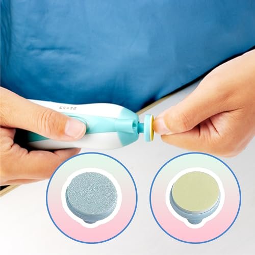 12-teilige Baby Nagelfeilen Pads, Ersatzpads für elektrische Baby Nagelschneider, kompatibel mit Standard-Geräten, für Neugeborene, Kleinkinder (4-11, über 12 Monate)