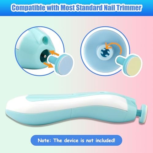 12-teilige Baby Nagelfeilen Pads, Ersatzpads für elektrische Baby Nagelschneider, kompatibel mit Standard-Geräten, für Neugeborene, Kleinkinder (4-11, über 12 Monate)