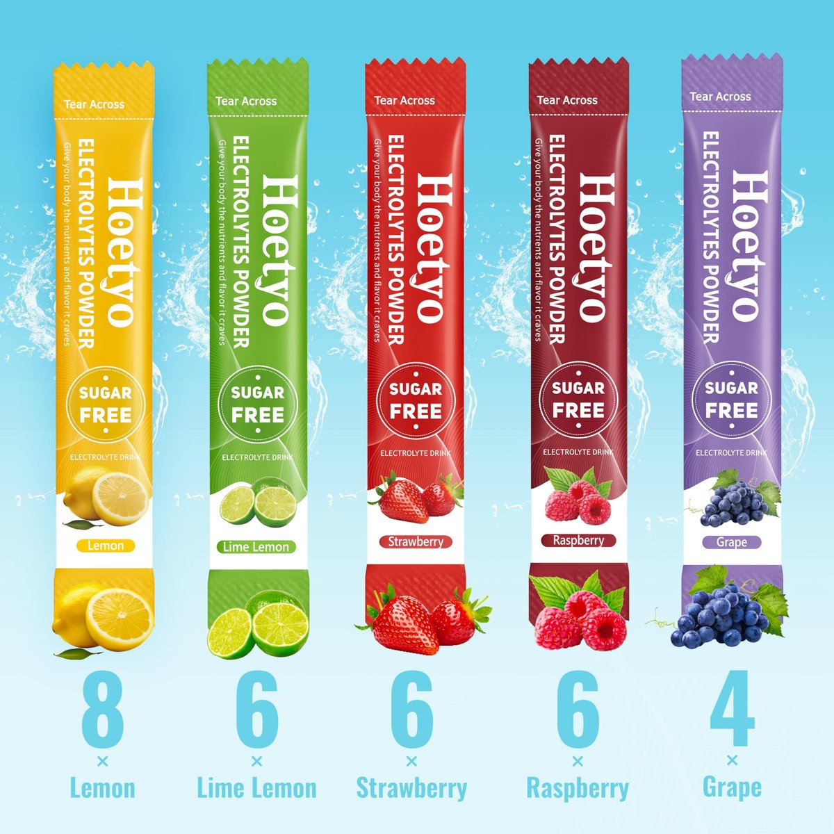 Elektrolyt-Pulver-Päckchen – Zuckerfreies Elektrolyt-Pulver-Getränkemischung – 30 Sticks tägliche schnelle Hydratationspäckchen für Sport & Dehydration – Sortenpackung, Keto-freundlich, vegan, nicht-GVO, 5 Geschmacksrichtungen