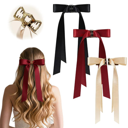 3er-Set Magnetische Haarspangen: Butterfly-Clips mit starkem Halt – Champagner, Burgunder, Premium Schwarz