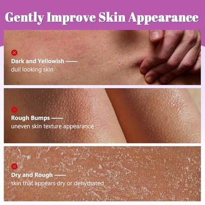Glykolsäure-Stick – AHA 7% + BHA 0,5% für raue, holprige Haut & KP, sanfter Peeling-Stick mit Sheabutter, Duftfrei, für alle Hauttypen, 2,65 oz