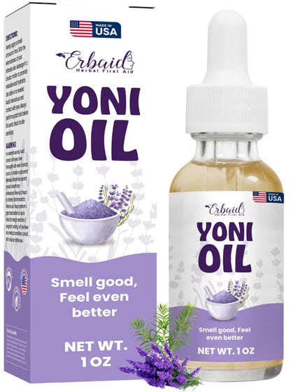 Yoni Oil – Natürliches Frauenöl für Intimbereich, Geruchskontrolle, dunkle Flecken, eingewachsene Haare & Hautaufhellung – pH-ausgeglichen, feuchtigkeitsspendend, Kräuterserum mit ätherischen Ölen – Intimpflege, hergestellt in USA