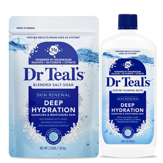Dr Teal's Hauterneuerung Tiefenhydratation Salz- & Schaumbad Kombi-Paket