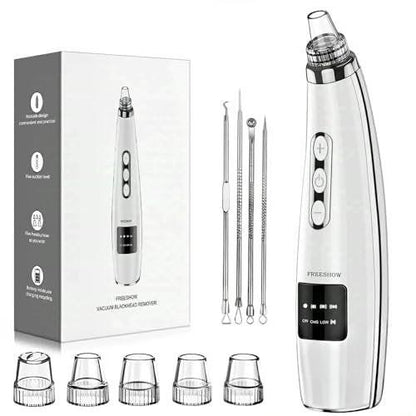 Blackhead Pore Vacuum, wiederaufladbarer Porenreiniger, Mitesser-Entferner-Werkzeug-Set für das Gesicht, 2026 Elektrischer Comedone-Extraktor