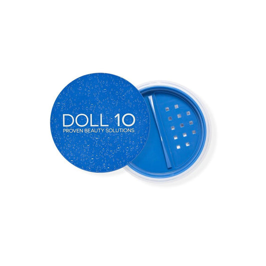 Doll 10 WaterBlur Hydrating Setting Powder – Talkfreier, verschwimmender Finishing-Puder für Gesicht & Augenpartie – Weicher Fokus für reife & empfindliche Haut – 10g / 0,35 oz