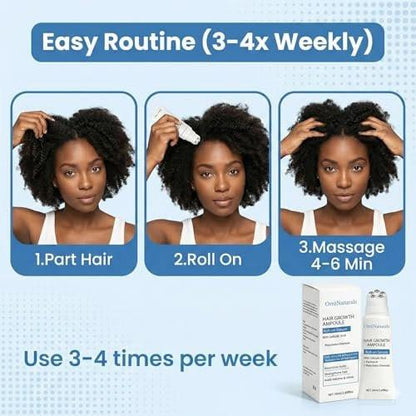 Orrenaturals Hair Revival Ampoule – Haarwuchs Serum mit Kürbiskernextrakt, Aloe Vera und Menthol für dichteres Haar, 50ml