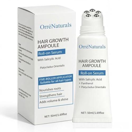 Orrenaturals Hair Revival Ampoule – Haarwuchs Serum mit Kürbiskernextrakt, Aloe Vera und Menthol für dichteres Haar, 50ml
