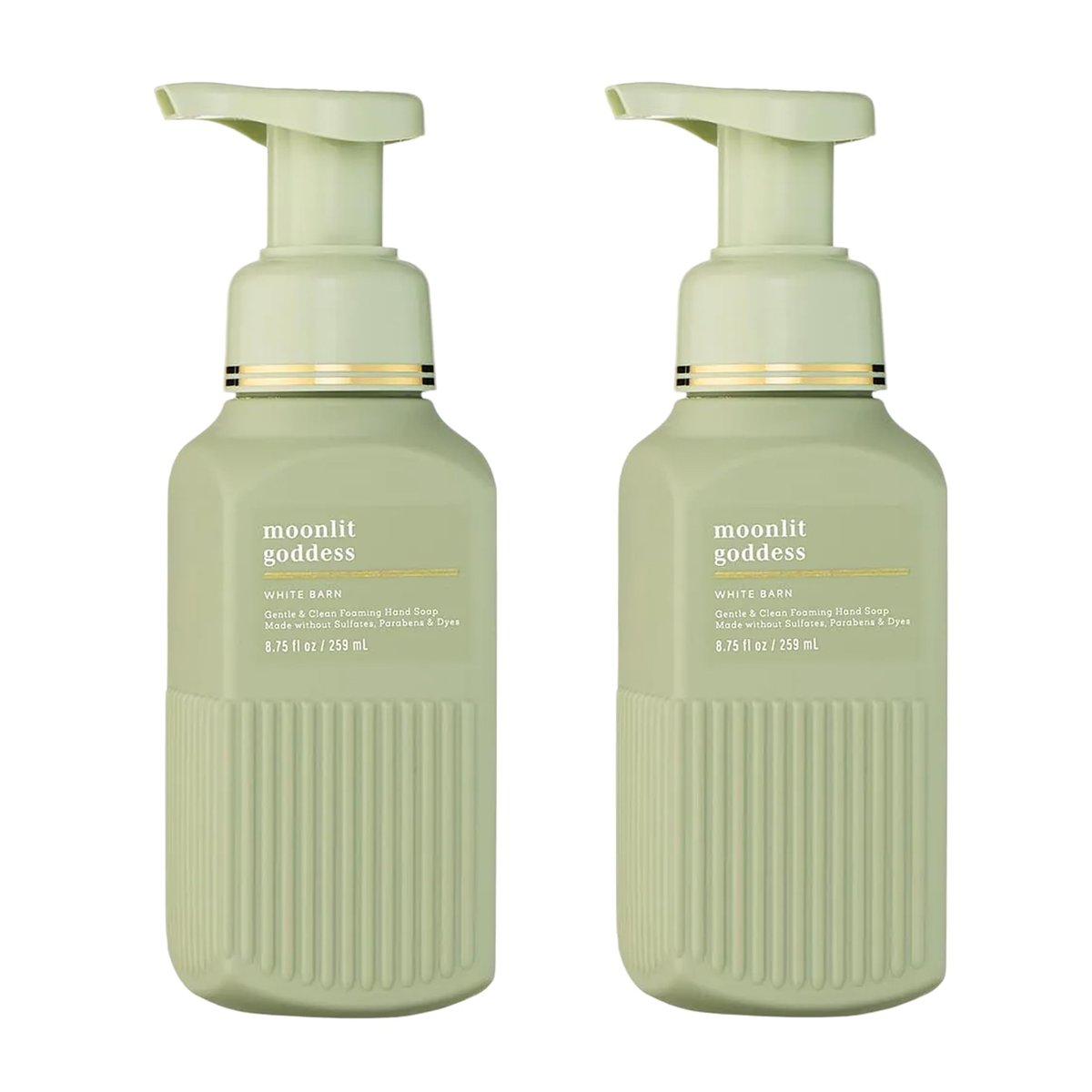 Bath & Body Works Sanfte & Reinigende Schaumseife, Moonlit Goddess Duft, nicht austrocknend, ohne Sulfate und Parabene, Schaumhandseife für Küche & Bad, 2er-Pack (2 x 259 ml)