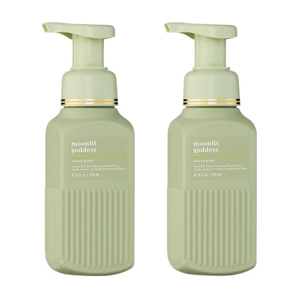 Bath & Body Works Sanfte & Reinigende Schaumseife, Moonlit Goddess Duft, nicht austrocknend, ohne Sulfate und Parabene, Schaumhandseife für Küche & Bad, 2er-Pack (2 x 259 ml)