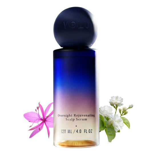 YOLU - Kopfhautserum mit Rosmarinextrakt - Japanische Nachtpflege für trockene, fettige, juckende & empfindliche Haut - Leave-In Kopfhautpflege - Duft von Neroli & Jasmin - 118 ml