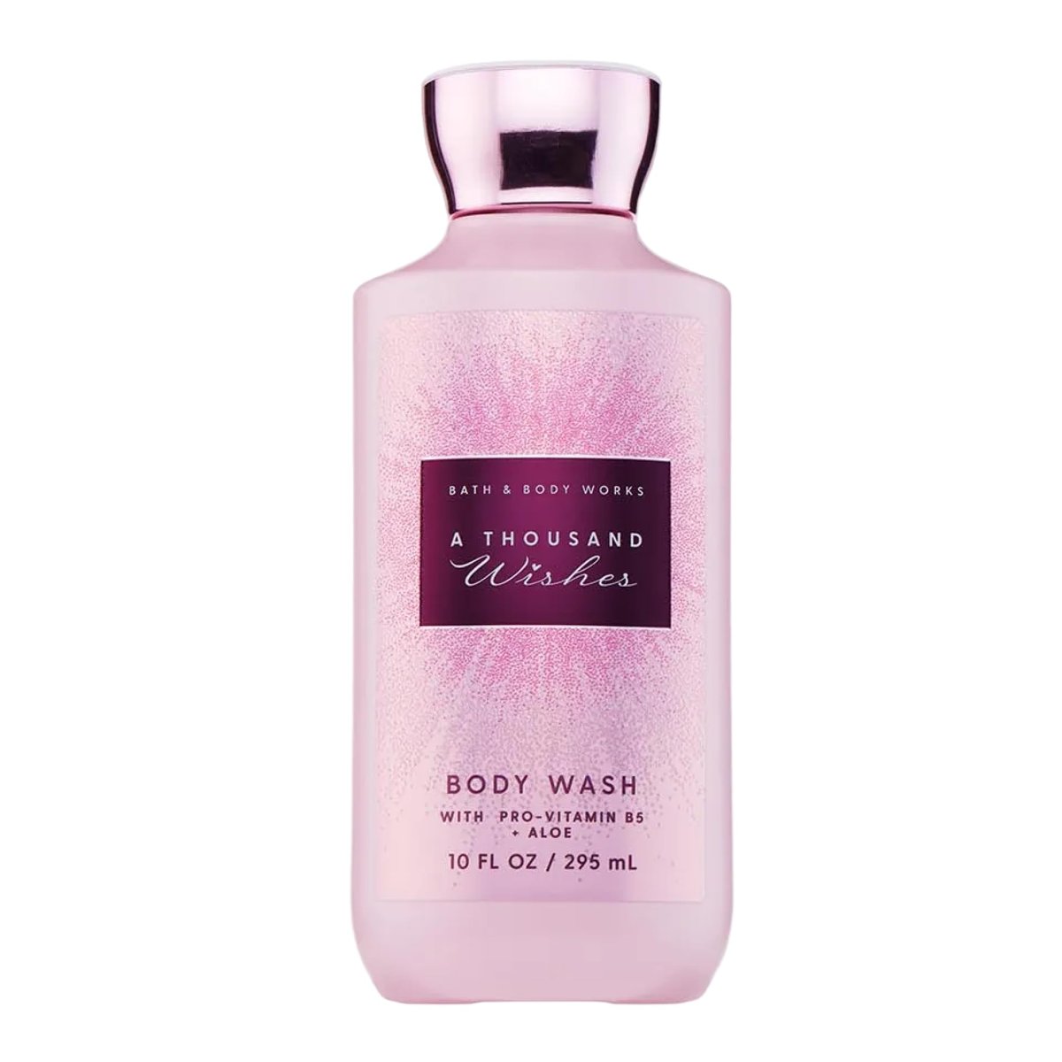 Bath & Body Works A Thousand Wishes Body Wash – Nährende Reinigung mit Pro-Vitamin B5 & Aloe, Prosecco & Pfingstrosen Duft, 296 ml