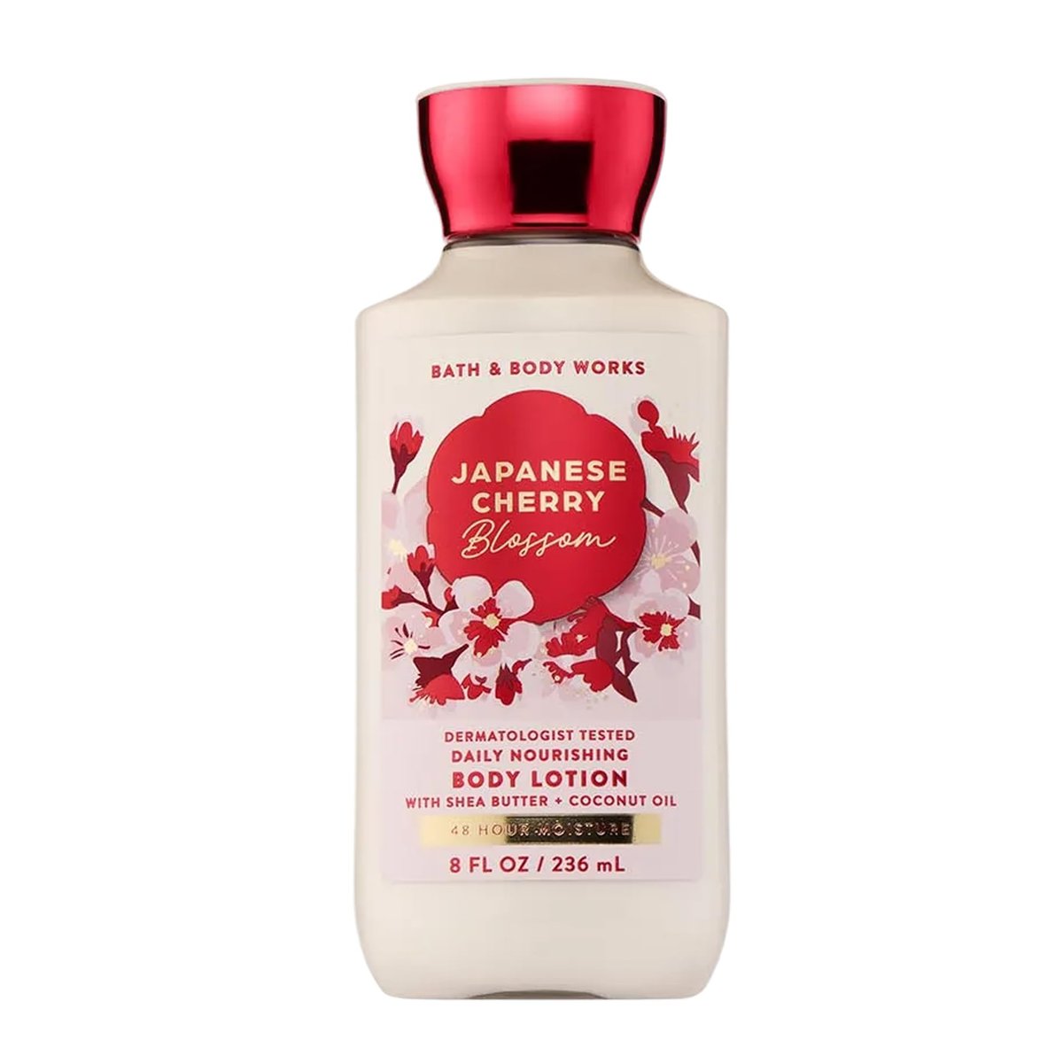 Bath & Body Works Japanese Cherry Blossom Body Lotion – Leichte tägliche Feuchtigkeitspflege mit Sheabutter & Kokosöl, ikonischer Blütenduft, 236 ml