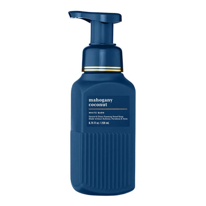 Bath & Body Works Sanft & Reinigender Schaumhandseife, Mahagoni Kokosnuss Duft, nicht austrocknend, ohne Sulfate und Parabene, Schaumhandseife für Küche und Bad, 8,75 fl oz - 1 Packung