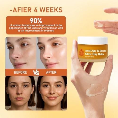 KOAVDMT Organics Mature Skin System – 4-in-1 Set mit Gesichtsbalsam für reife Haut, feuchtigkeitsspendend & nährend, organische Formel für strahlende & feste Haut (4 Stück)