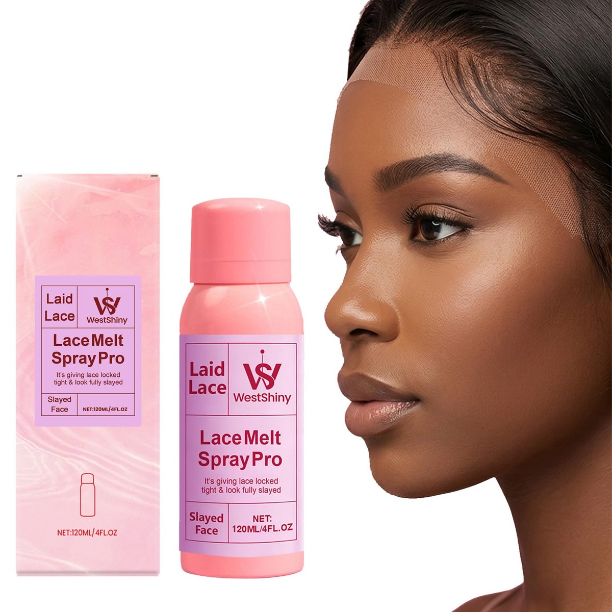 WestShiny Lace Melting Spray – Starker Halt für Lace Wigs & Closures, 118 ml