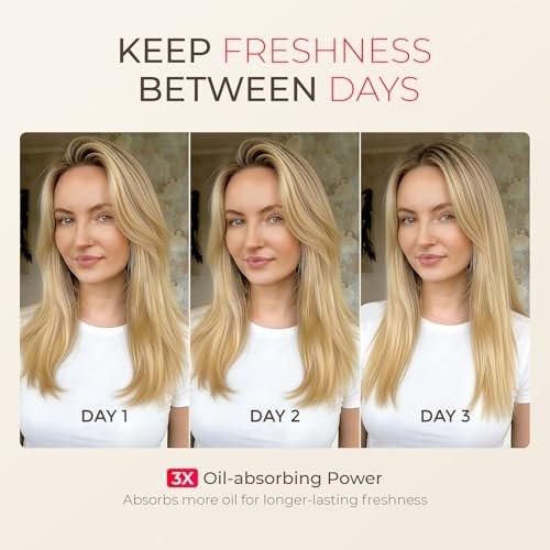 TYMO Trockenshampoo-Pulver für Frauen – Reisegröße, Volumenpulver für dunkles, fettiges Haar, absorbiert Öl & erfrischt die Kopfhaut, verleiht Volumen & Textur für alle Haarfarben, 40 g