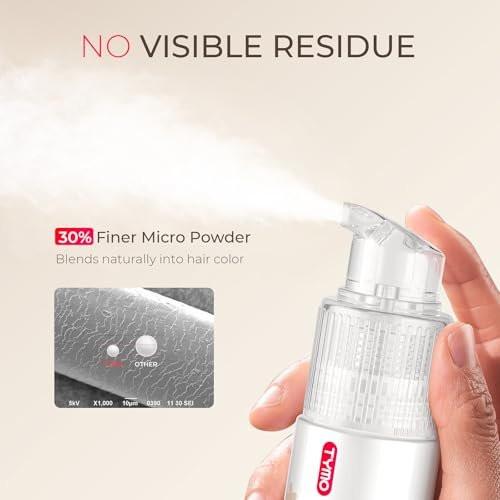 TYMO Trockenshampoo-Pulver für Frauen – Reisegröße, Volumenpulver für dunkles, fettiges Haar, absorbiert Öl & erfrischt die Kopfhaut, verleiht Volumen & Textur für alle Haarfarben, 40 g