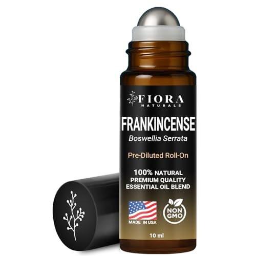 Weihrauch Roll-On – Fertig verdünntes Weihrauchöl für Gelenke, Muskeln & Hautpflege, Aromatherapie-Roller, schnell einziehend von Fiora Naturals