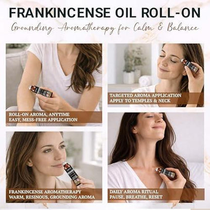 Weihrauch Roll-On – Fertig verdünntes Weihrauchöl für Gelenke, Muskeln & Hautpflege, Aromatherapie-Roller, schnell einziehend von Fiora Naturals