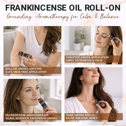 Weihrauch Roll-On – Fertig verdünntes Weihrauchöl für Gelenke, Muskeln & Hautpflege, Aromatherapie-Roller, schnell einziehend von Fiora Naturals