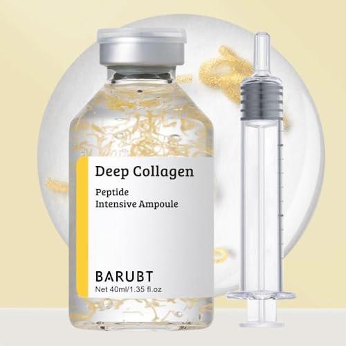 BARUBT Tiefenwirkende Kollagen-Peptid-Intensivampulle, Koreanisches Anti-Aging-Gesichtsserum für straffere, glattere, hydratisierte Haut, 40 ml, 2er-Pack