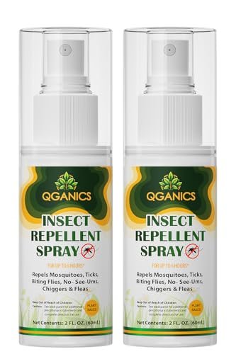 Mückenschutzspray für den Körper 2er-Pack, pflanzliches Insektenspray Reisegröße, DEET-frei, Insektenschutzspray für die Haut 2 x 60 ml