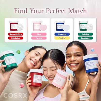 COSRX OneStep Original Tone Clarifying Moisture Pad, 100 Pads – Tägliches Toning-Pad für Hautstruktur, Feuchtigkeit & ebenmäßigen Hautton mit Arbutin, Glutathion & 12 Hyaluronsäuren, Koreanische Hautpflege
