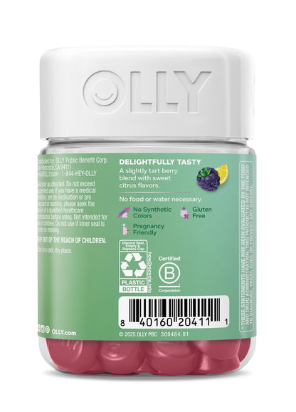 OLLY Heartburn Helper Gummis – Schnelle Linderung bei gelegentlichem Sodbrennen, Tricalciumphosphat, Beeriger Frischegeschmack, 20 Portionen – 40 Stück