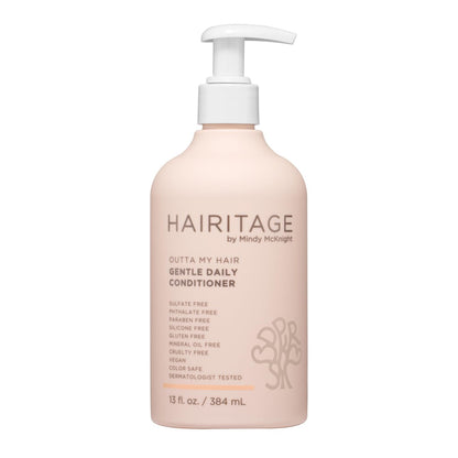 Hairitage Gentle Daily Moisture Conditioner mit Jojobaöl – Feuchtigkeitsspendend, Anti-Frizz, Bond-Stärkend für trockenes und geschädigtes Haar, 390 ml