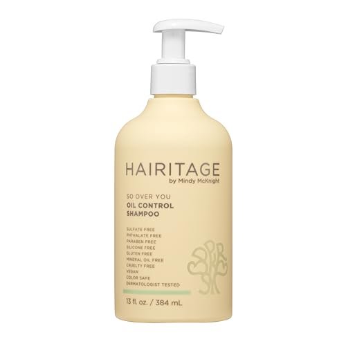 Hairitage Oil Control Clarifying Shampoo – Entfernt Rückstände, Feuchtigkeitsspendend, Leicht, mit Aloe Vera, Probiotika, Papaya, Sulfatfrei & Farbsicher, Vegan – 390 ml