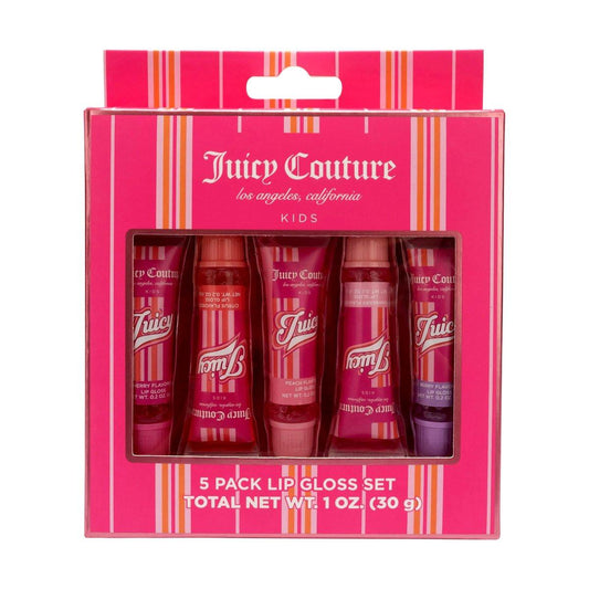 Juicy Couture Lip Gloss Set – 5 Farben, süße Verpackung für Mädchen & Tweens