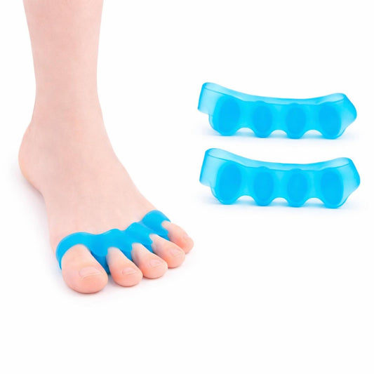 KTSAY 2er-Pack Zehenspreizer für Damen & Herren – Weiches Gel Bunion-Korrektor zur Fußschmerzlinderung, hilft Zehen auszurichten, Druck zu reduzieren und den Komfort zu verbessern (Blau)