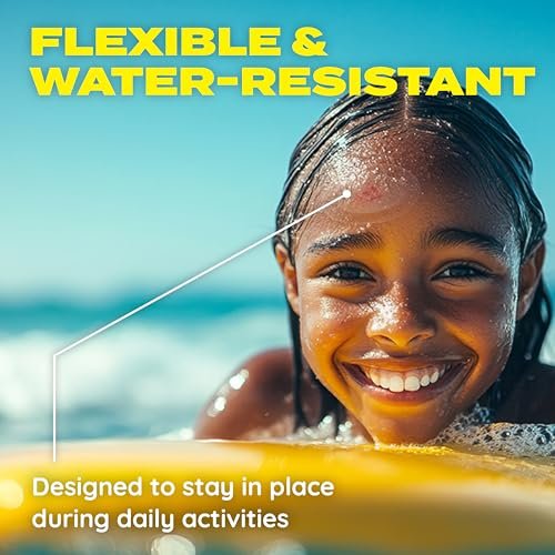 SUPERBAND On-The-Go | Wasserfeste Hydrokolloid-Pflaster (2,2 x 1,4 Zoll) | Schnelle Heilung von Blasen, Schürfwunden & Insektenstichen | Ultra-flexible Outdoor-Erste-Hilfe | 10 Stück
