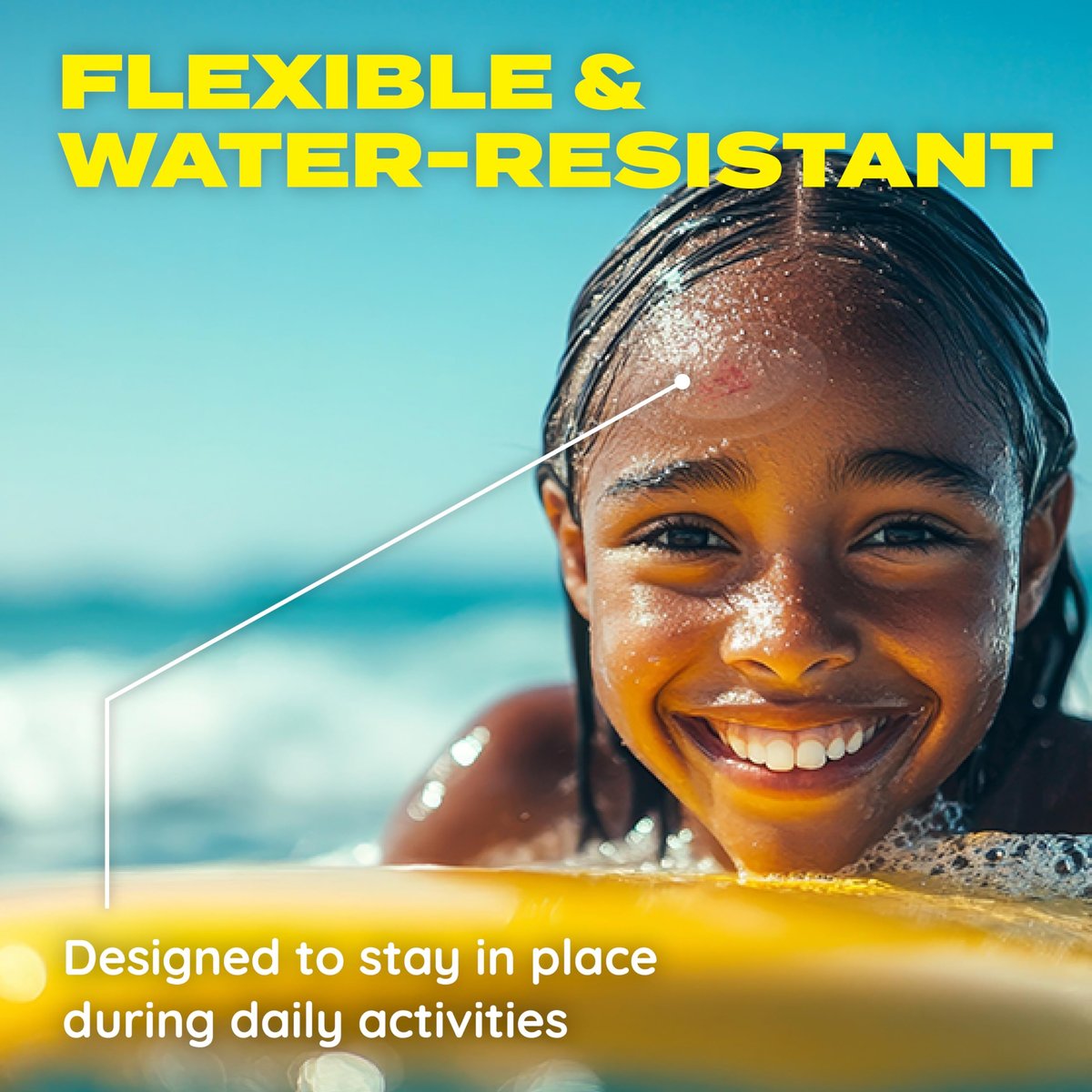 SUPERBAND On-The-Go | Wasserfeste Hydrokolloid-Pflaster (2,2 x 1,4 Zoll) | Schnelle Heilung von Blasen, Schürfwunden & Insektenstichen | Ultra-flexible Outdoor-Erste-Hilfe | 10 Stück