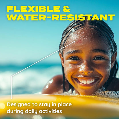 SUPERBAND On-The-Go | Wasserfeste Hydrokolloid-Pflaster (2,2 x 1,4 Zoll) | Schnelle Heilung von Blasen, Schürfwunden & Insektenstichen | Ultra-flexible Outdoor-Erste-Hilfe | 10 Stück