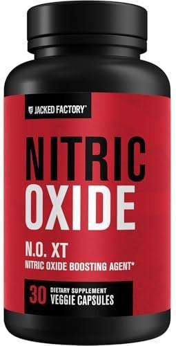 Jacked Factory N.O. XT – Stickstoffmonoxid-Booster für Männer mit Nitrosigine, L-Arginin & L-Citrullin – 30 Kapseln