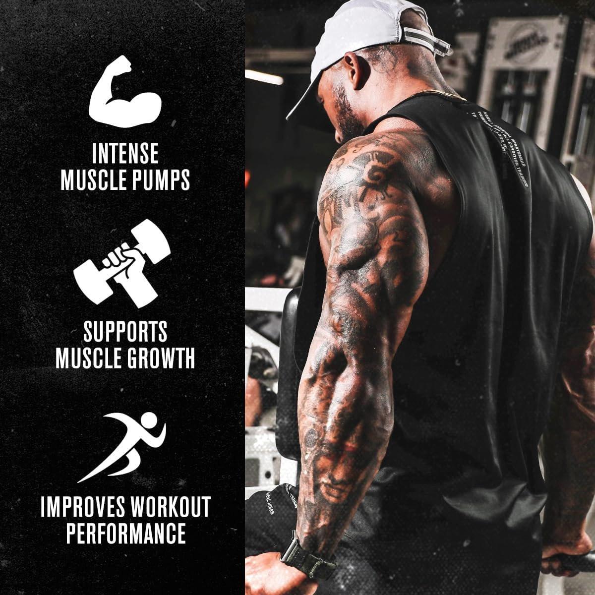 Jacked Factory N.O. XT – Stickstoffmonoxid-Booster für Männer mit Nitrosigine, L-Arginin & L-Citrullin – 30 Kapseln
