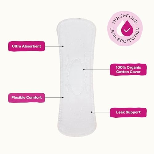 Honey Pot - Perimenopause Slipeinlagen lang - 100% Bio-Baumwoll-Vlies - Damenhygiene - Mehrfach-Flüssigkeitsaufnahme - Harmonische Kräuter mit Traubensilberkerze, Salbei & Rotklee - 30 Stück