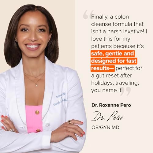 URO Colon Cleanse – 7-Tage-Darmreinigung mit Probiotika, Sennablättern, Eibischwurzel & Magnesiumoxid – Unterstützt gesunde Verdauung und lindert gelegentliche Verstopfung – 14 Portionen