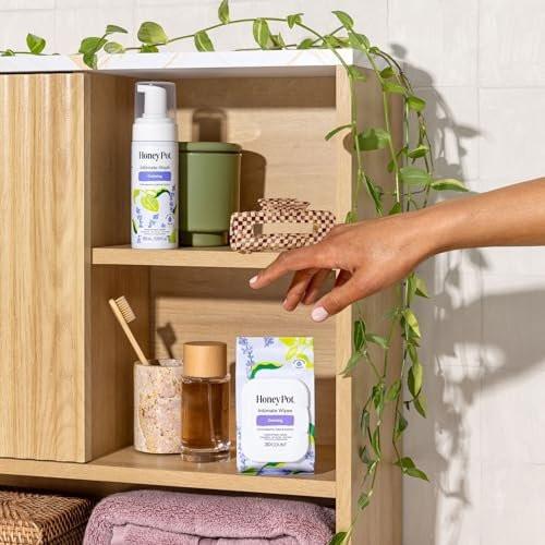 Honey Pot - Intimwaschgel - Kräuterinfusion – Nicht kühlend - Für empfindliche Hauttypen - pH-ausgeglichene pflanzliche Hygiene - Beruhigend - 163 ml