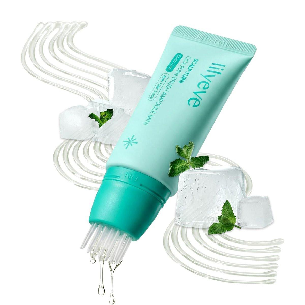 lilyeve SCALPTURN Cica PDRN Scalp Serum mit integrierter Bürste – PDRN zur Stärkung der Haarwurzeln, Linderung von juckender Kopfhaut, Feuchtigkeitsversorgung trockener Kopfhaut – Koreanische Haarpflege, 30 ml