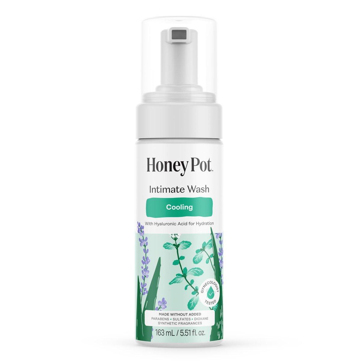 Honey Pot - Femininwasch - Kräuterinfusion - Kühlender Effekt - Für empfindliche Hauttypen - pH-ausgeglichene pflanzliche Hygiene - Kühlend - 5,51 Fl Oz