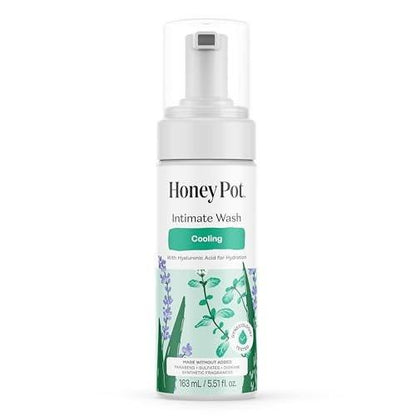 Honey Pot - Femininwasch - Kräuterinfusion - Kühlender Effekt - Für empfindliche Hauttypen - pH-ausgeglichene pflanzliche Hygiene - Kühlend - 5,51 Fl Oz