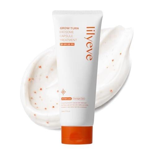 lilyeve GROWTURN Kapselbehandlung – Haarnachwuchsbehandlung mit Squalan-Kapseln, Proteinen & Exosomen, sulfat- & silikonfrei, Haarmaske für geschädigtes Haar, koreanische Kopfhautbehandlung, 230 ml