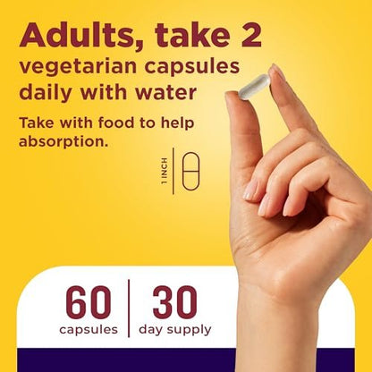 Nature Made Magnesium + Ashwagandha Kapseln – Stressabbau und Schlafunterstützung, 300 mg Magnesium und Ashwagandha Ergänzung, 60 Kapseln, 30-Tage-Versorgung