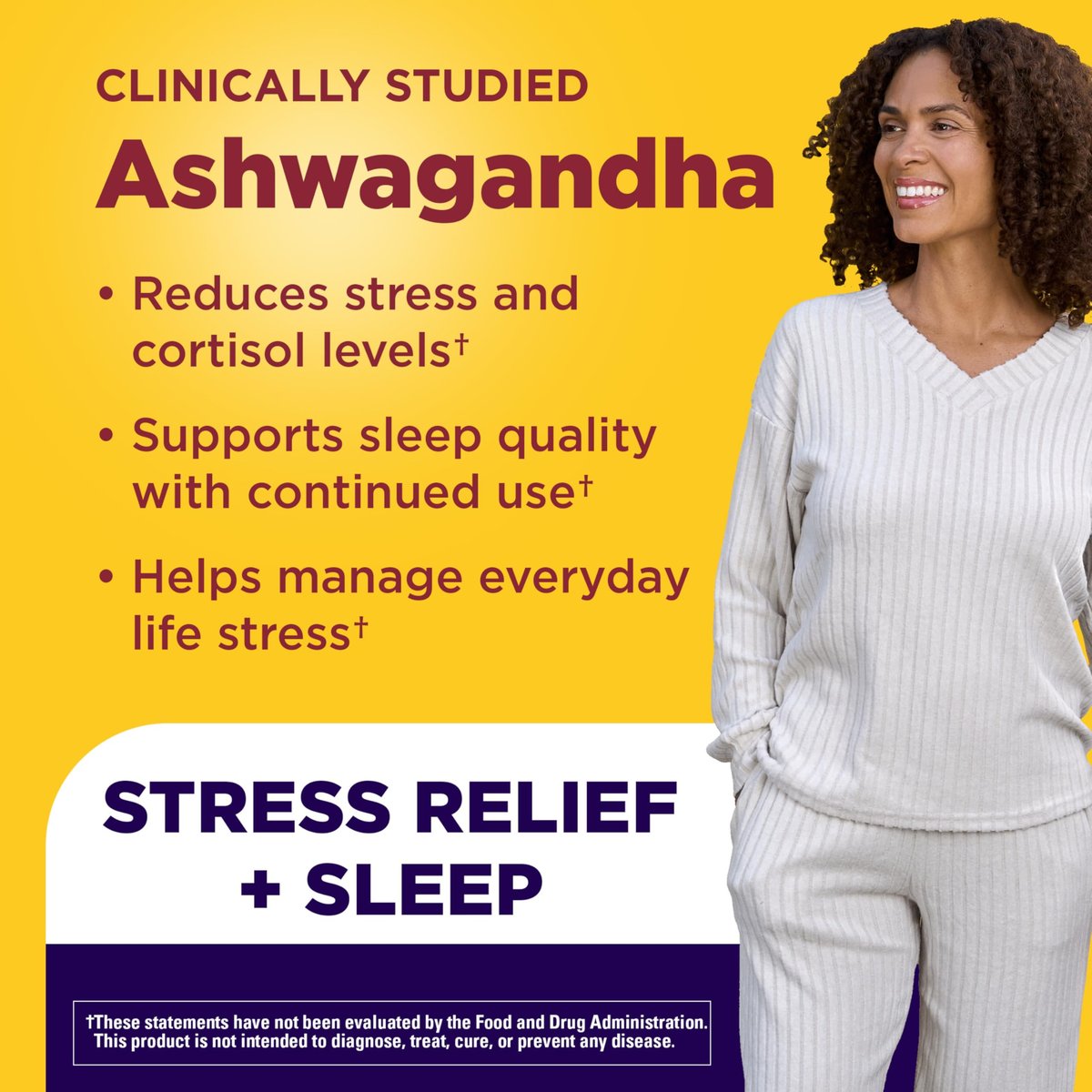 Nature Made Magnesium + Ashwagandha Kapseln – Stressabbau und Schlafunterstützung, 300 mg Magnesium und Ashwagandha Ergänzung, 60 Kapseln, 30-Tage-Versorgung