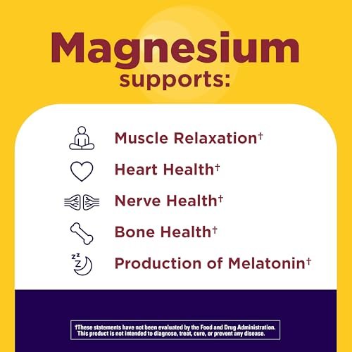 Nature Made Magnesium + Ashwagandha Kapseln – Stressabbau und Schlafunterstützung, 300 mg Magnesium und Ashwagandha Ergänzung, 60 Kapseln, 30-Tage-Versorgung